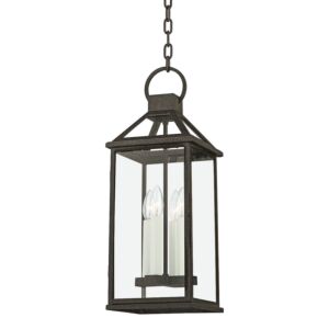 Sanders Four Light Outdoor Lantern in French Iron by Troy Lighting