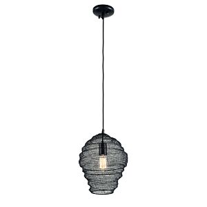 Wabi Sabi One Light Pendant in Soft Black by Troy Lighting