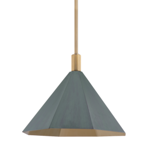 Huntley One Light Pendant in Patina Brass by Troy Lighting