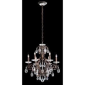 Filigrae Six Light Chandelier in Etruscan Gold by Schonbek