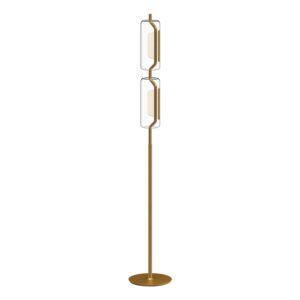 Hilo LED Floor Lamp in Brushed Gold by Kuzco Lighting