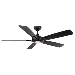 Mykonos 5 1-Light 60" Ceiling Fan in Matte Black