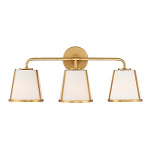 Fulton Three Light Bath in Antique Gold by Crystorama