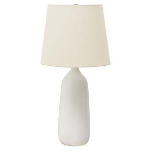 Scatchard 1-Light Table Lamp in White Matte