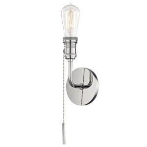 Lexi One Light Wall Sconce in Polished Nickel by Mitzi