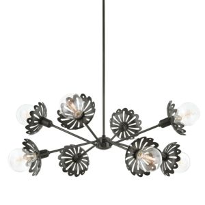 Alyssa Eight Light Chandelier in Old Bronze by Mitzi