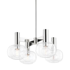  Harlow Chandelier in Polished Nickel