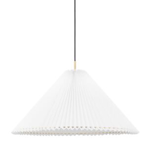 Demi LED Pendant in Aged Brass by Mitzi