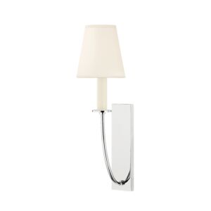 Iantha One Light Wall Sconce in Polished Nickel by Mitzi