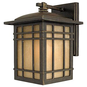 Hillcrest One Light Outdoor Wall Lantern in Imperial Bronze by Quoizel