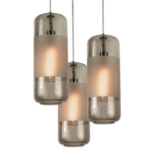 Hermosa Three Light Pendant in Satin Nickel by AFX Lighting