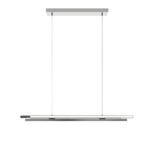 Indra LED Linear Pendant in Satin Nickel