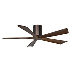 Irene 6-Speed DC 52" Ceiling Fan in Brushed Bronze with Walnut blades