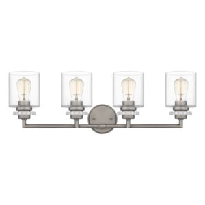 Jaspar 4-Light Bathroom Vanity Light in Antique Nickel