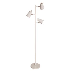 Kirby 3-Light LED Floor Lamp in Gray