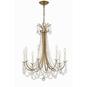 Karrington 8-Light Chandelier in Aged Brass