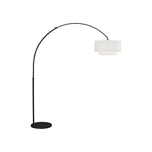 Sawyer One Light Floor Lamp in Midnight Black by Visual Comfort Studio