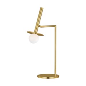 Visual Comfort Studio Nodes Table Lamp in Burnished Brass by Kelly Wearstler