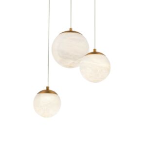 Pisces LED Pendant in Aged Brass by Modern Forms