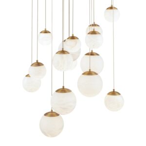 Pisces LED Pendant in Aged Brass by Modern Forms