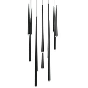 Cascade LED Pendant in Black by Modern Forms