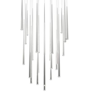 Cascade LED Pendant in Polished Nickel by Modern Forms