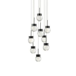 Double Bubble LED Pendant in Black by Modern Forms