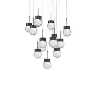 Double Bubble LED Pendant in Black by Modern Forms