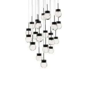 Double Bubble LED Pendant in Black by Modern Forms