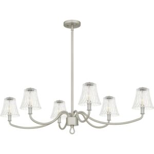 Six Light Linear Chandelier