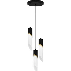 Alys LED Pendant in Matte Black by Quoizel