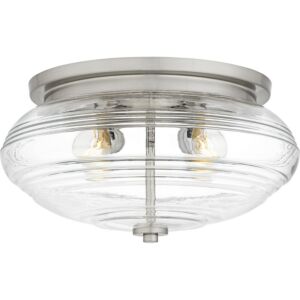 Gatonby  Flush Mount in Brushed Nickel by Quoizel