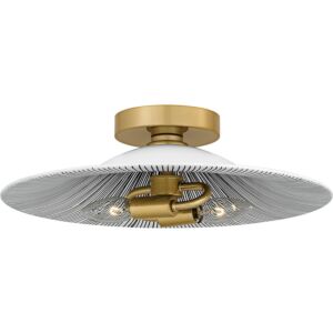 Indigo  Flush Mount in Light Gold by Quoizel