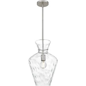 Hollis  Pendant in Brushed Nickel by Quoizel