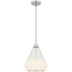 Haze  Mini Pendant in Polished Chrome by Quoizel