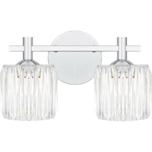 Spade LED Bathroom Bathroom Vanity Light in Polished Chrome by Quoizel