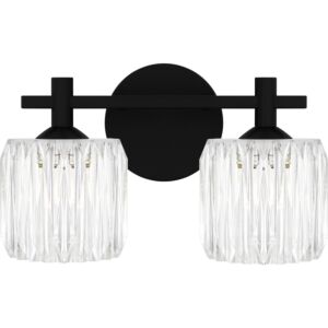 Spade LED Bathroom Bathroom Vanity Light in Matte Black by Quoizel