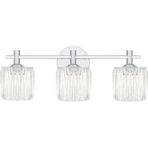 Spade LED Bathroom Bathroom Vanity Light in Polished Chrome by Quoizel