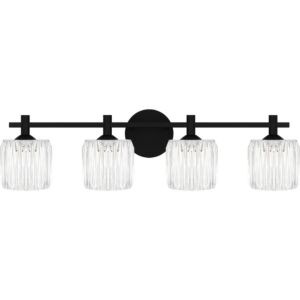 Spade LED Bathroom Bathroom Vanity Light in Matte Black by Quoizel