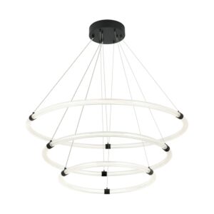 Inkara LED Pendant in Matte Black by Matteo Lighting