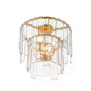 Warren  Semi Flush Mount Pendant in Gold Leaf by Maxim