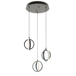 Lock LED Pendant in Black