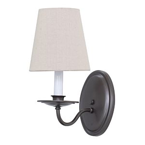 Lake Shore One Light Wall Sconce in Mahogany Bronze by House of Troy