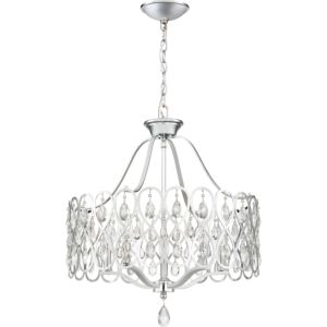 Lulu Five Light Chandelier in Polished Chrome by Quoizel