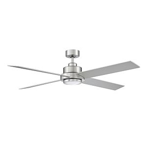  56"Ceiling Fan in Brushed Nickel by Meridian