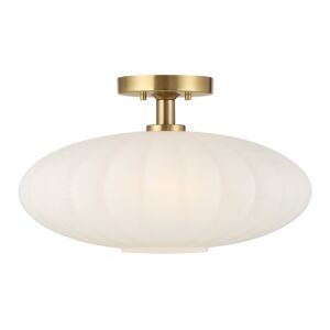 1-Light  Ceiling Light in Natural Brass