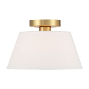 1-Light  Ceiling Light in Natural Brass