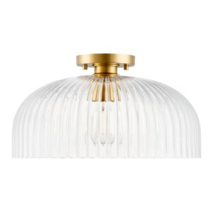 1-Light  Ceiling Light in Natural Brass