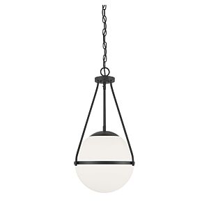  One Light Pendant in Matte Black by Meridian