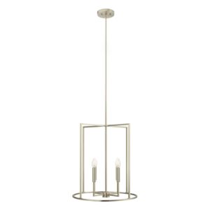 4-Light  Pendant in Brushed Nickel